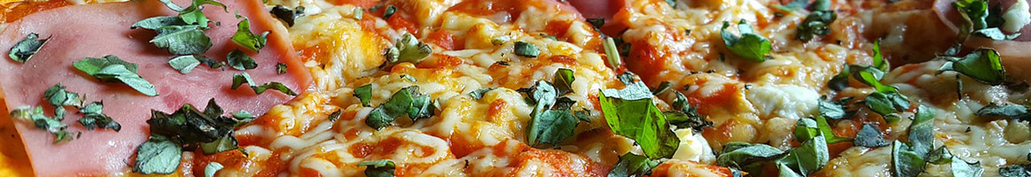 Eating Pizza at New York's Best Pizza restaurant in Arlington, TX.